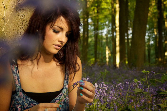 IMG_8620 A female model posing in a forest